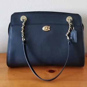 Coach Parker Carryall Satchel in refined Leather